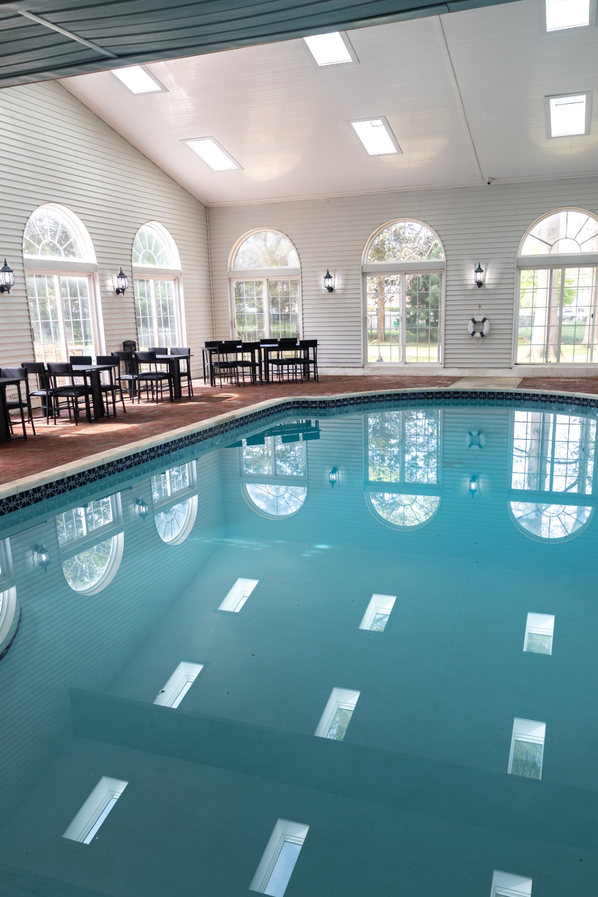 Deep end of the indoor pool
